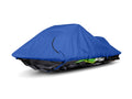 Blue Polyester Jet Ski Cover with Drawcord Hem W458669
