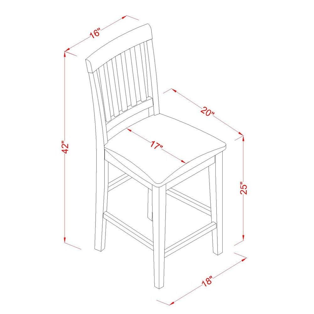 5 Piece Pub Table and 4 Stools B899