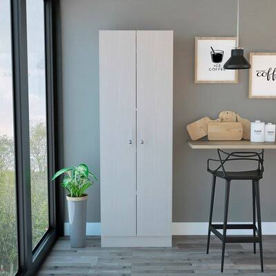 White Washed Oak Kitchen Pantry S726