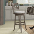Antique Gray Swivel Bar Stool S472627