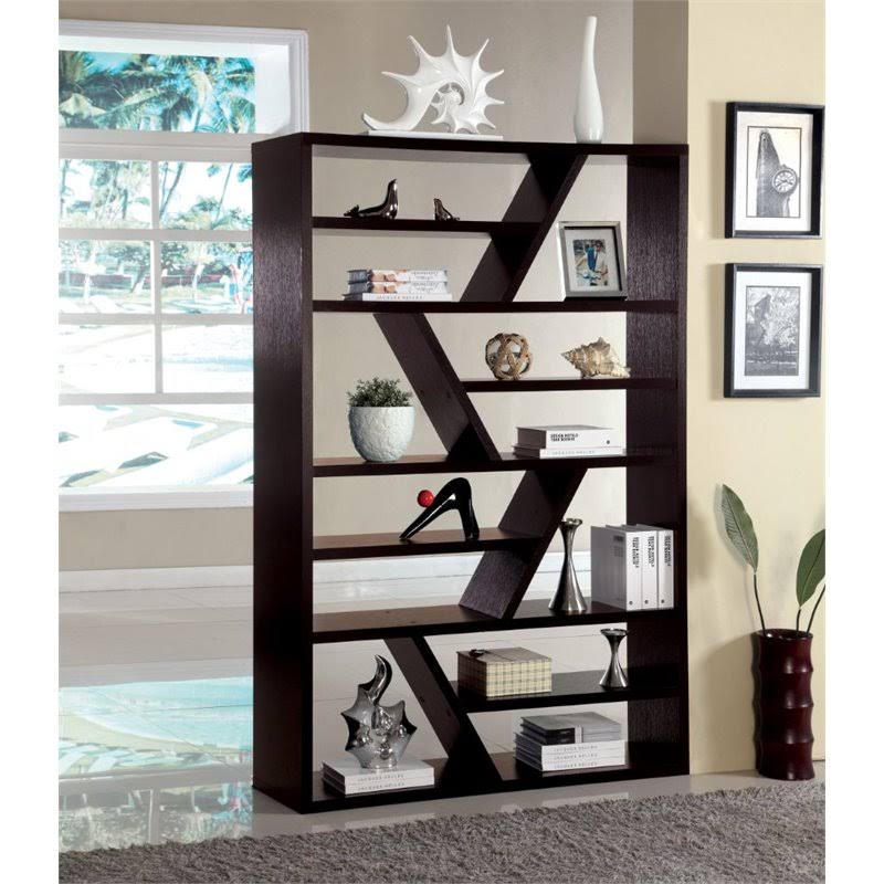 Espresso Modern Bookcase T3072