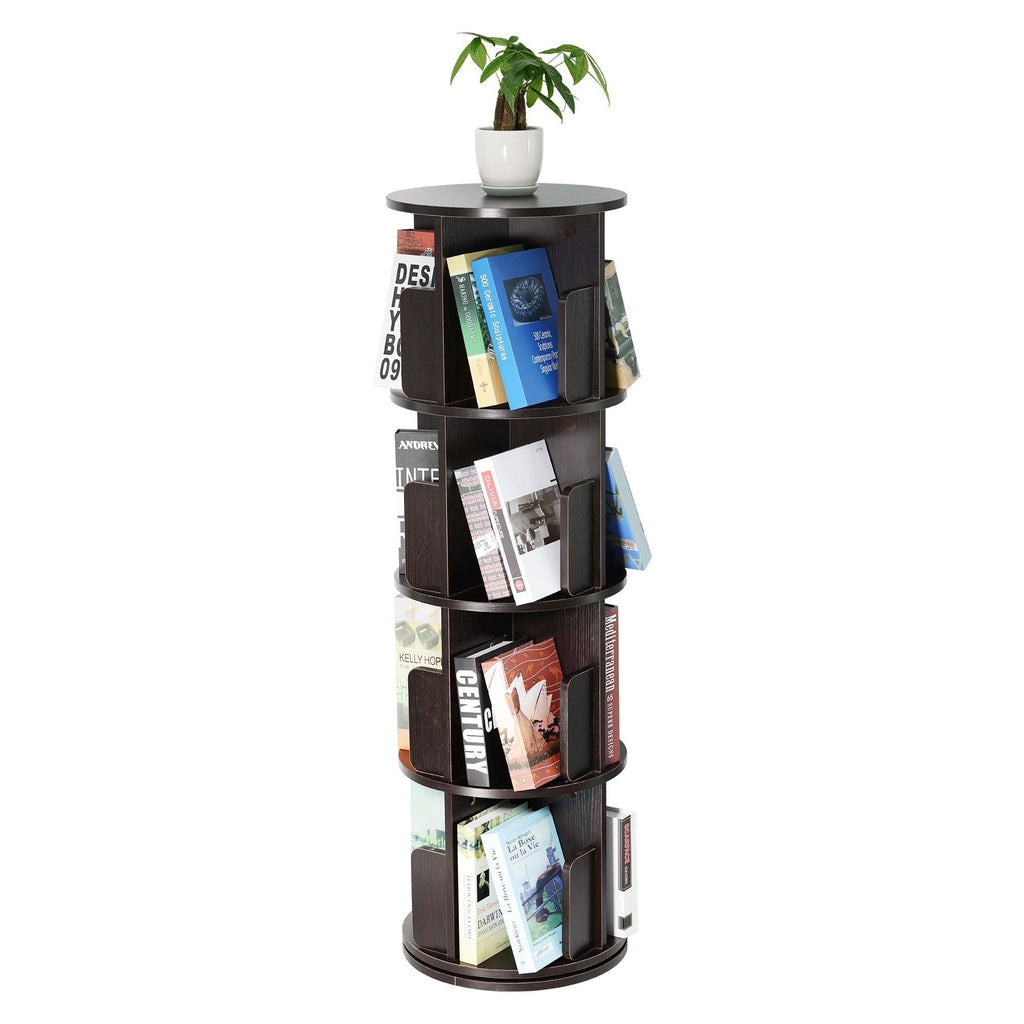 Dark Walnut Rotating Bookshelf P4016