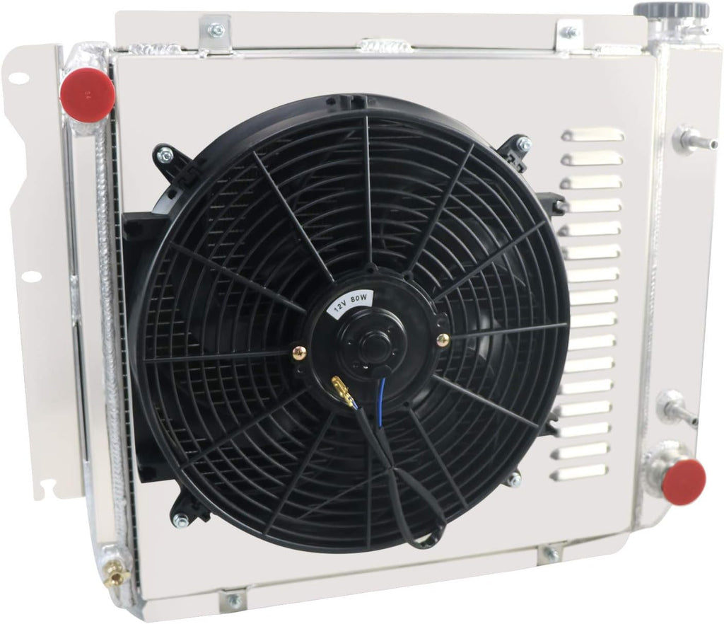 4 Row All Aluminum Radiator with Shroud Fan Y81130