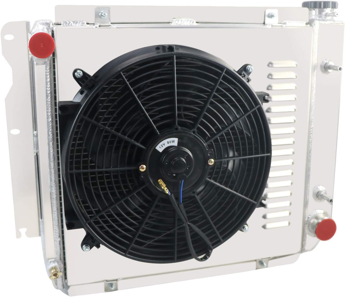 4 Row All Aluminum Radiator with Shroud Fan Y81130