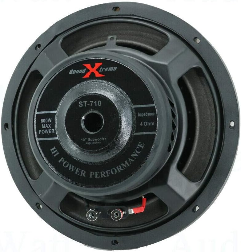 10 Inch 800 Watts Max Power Car Audio Subwoofer Pack of 2 Q75779