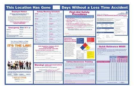 Osha Safety Poster Z765