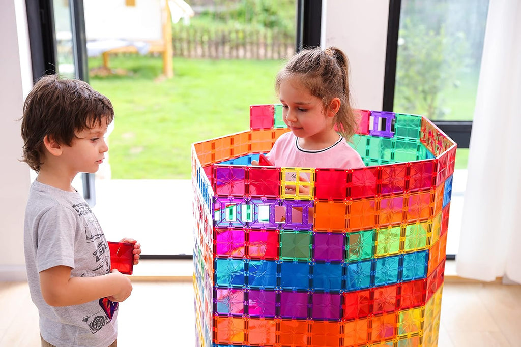 66PCS Magnetic Tiles Building Blocks Y499249
