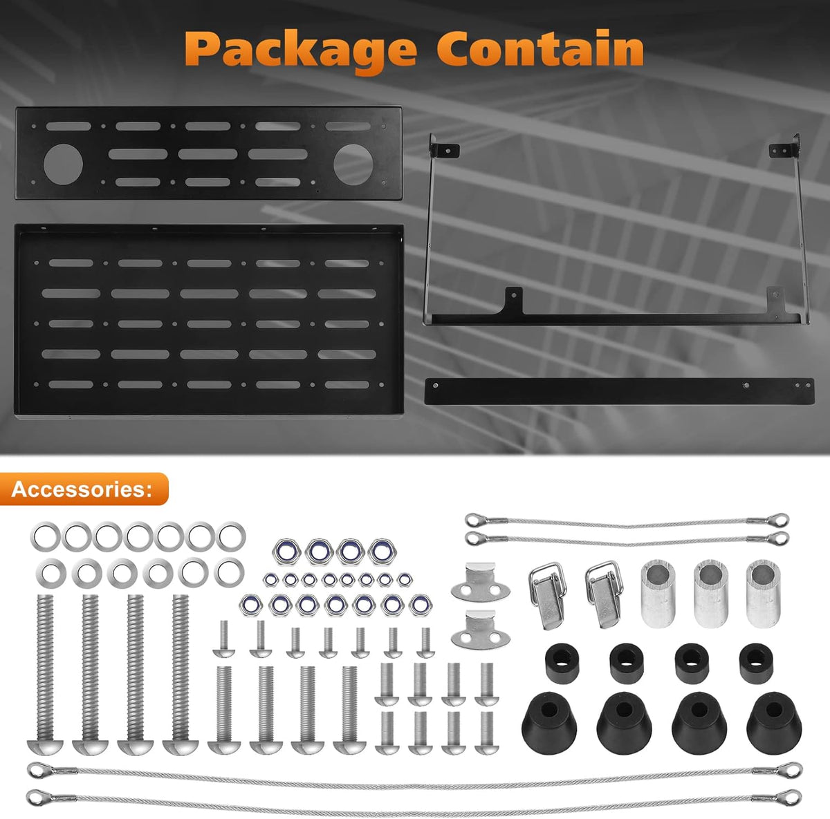 Tailgate Table Rear Foldable Cargo Shelf Aluminum Alloy Storage Rack Z174916