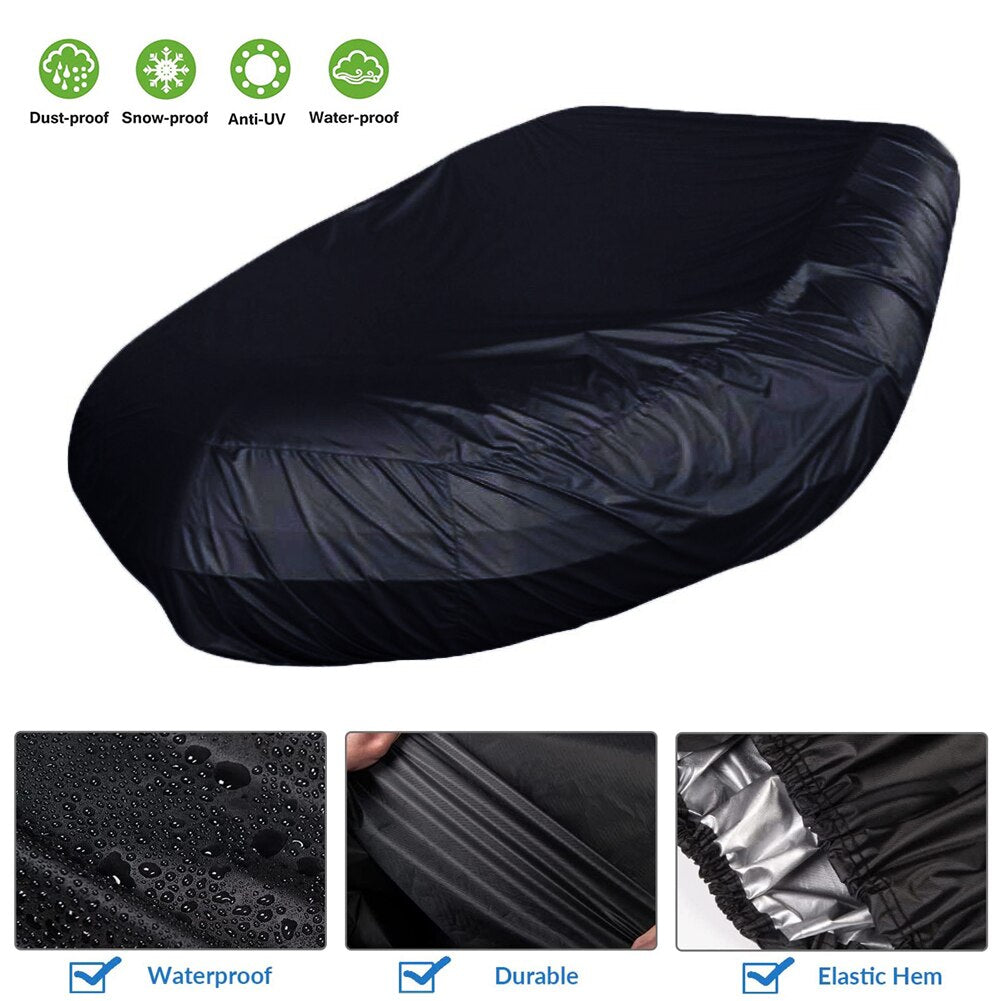 210D V Shape Marine Boat Cover Waterproof Anti-UV Inflatable Boat Dinghy Cover O318752