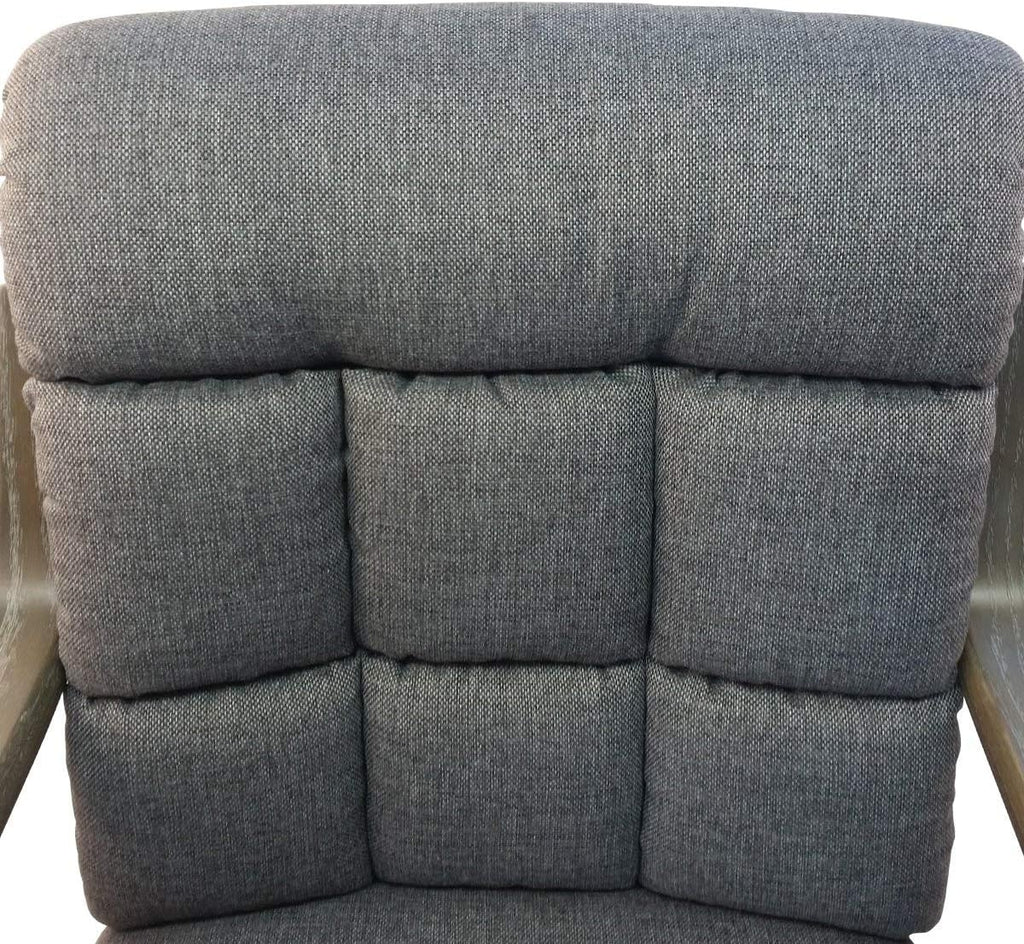 Smoke Tweed Swivel Tilt Caster Arm Chair M654925