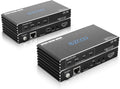 HDBaseT HDMI ARC Extender 4K 60Hz HDR10 18Gbps by Cat5e Cat6 SPDIF Toslink Bi-Directional PoE+IR+CEC 230ft 1080P 130ft 4K HDMI2.0 HDCP2.2 DTS:X 4K Down-Scale Slim Case F147128