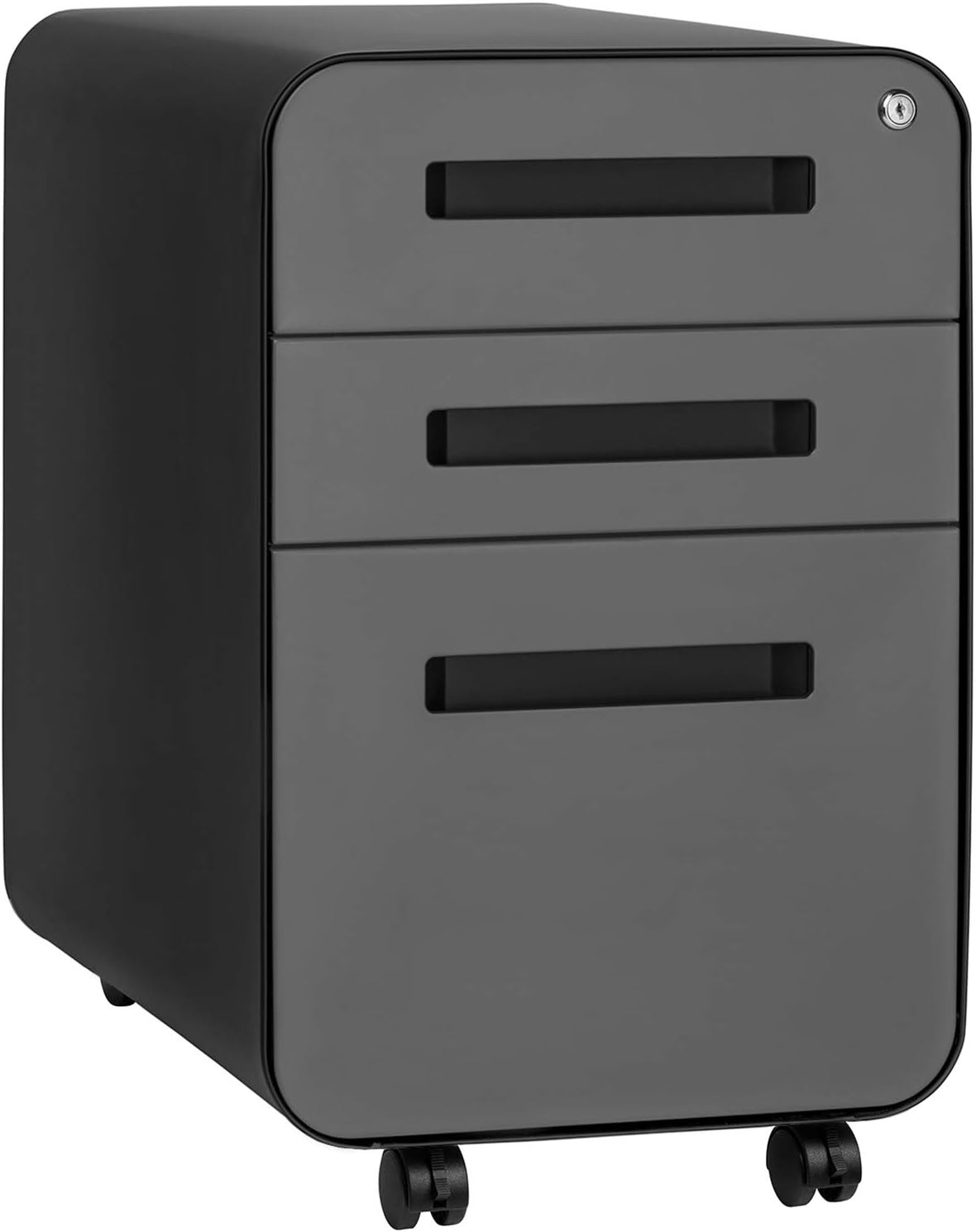 3-Drawer Mobile File Cabinet, Pre-Assembled, Aqua G80842