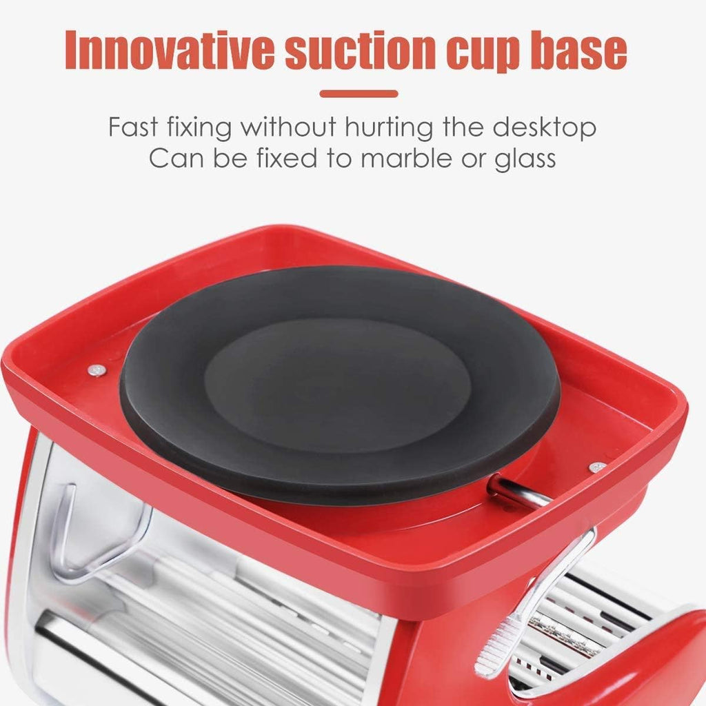 Stainless Steel Manual Pasta Maker Machine with 3 Cutters, 8.7 inches W236