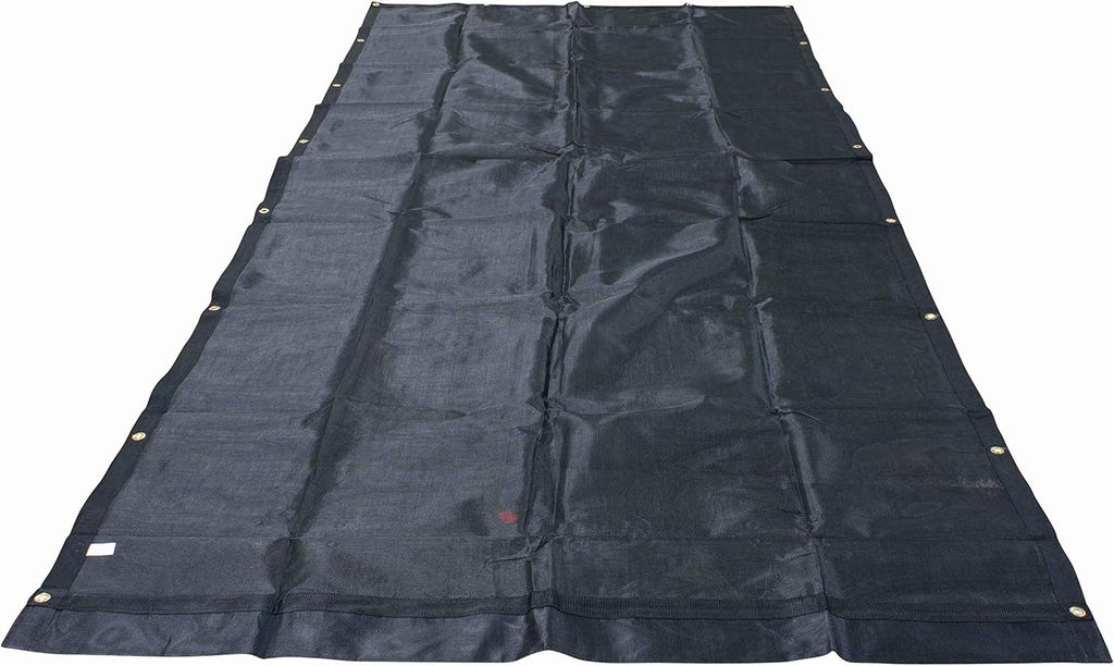 7' x 14' Vinyl Coated Mesh Tarps with 5 Inch 18oz Double Pocket Pack of 2 L27535