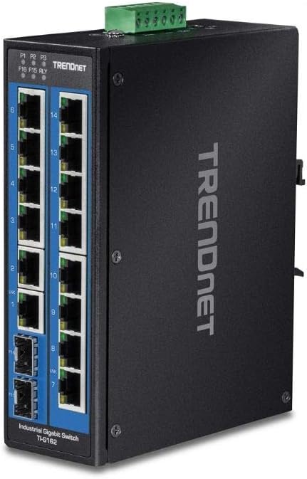 16-Port Industrial Gigabit L2 Managed DIN-Rail Switch K6154