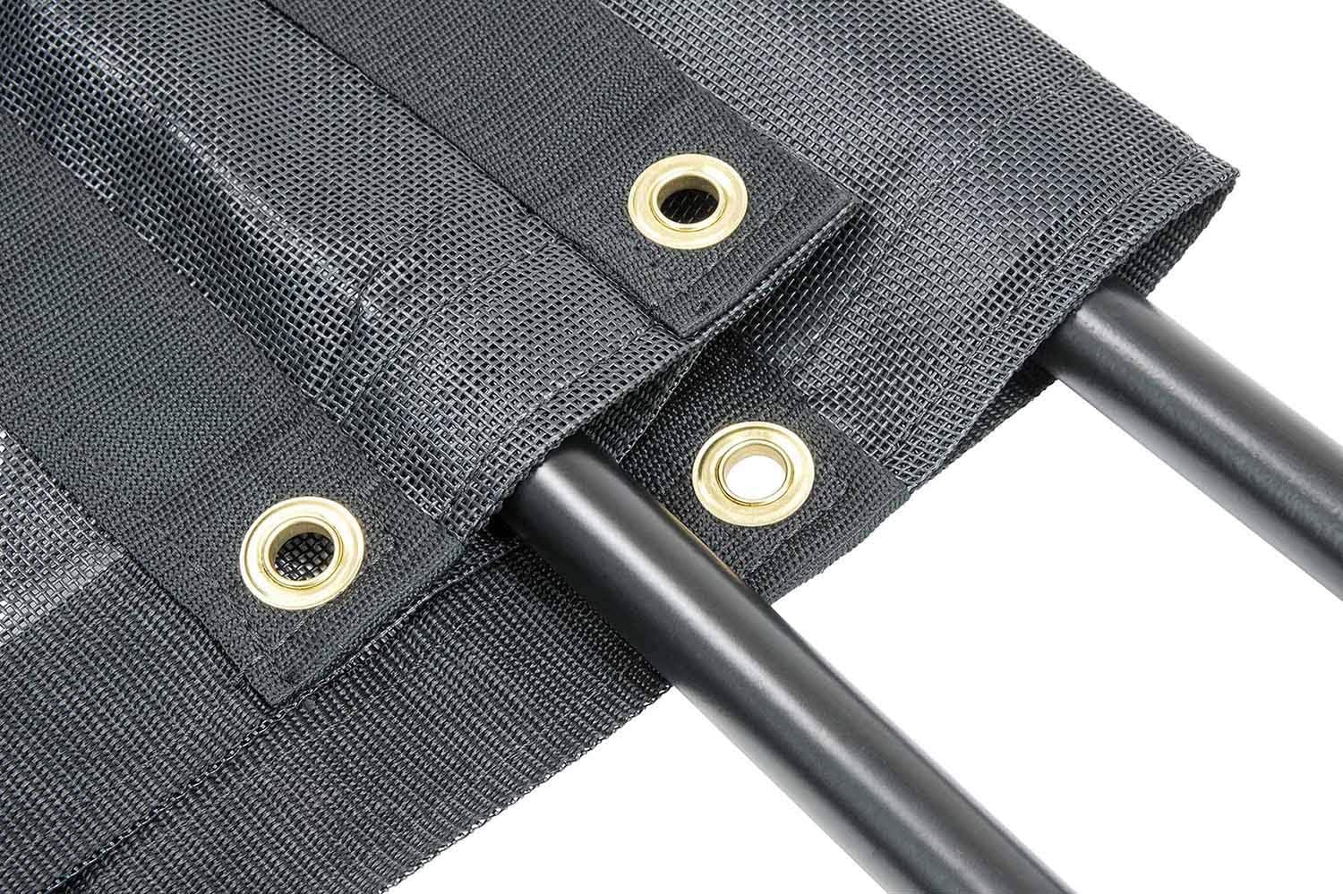 7' x 14' Vinyl Coated Mesh Tarps with 5 Inch 18oz Double Pocket Pack of 2 L27535