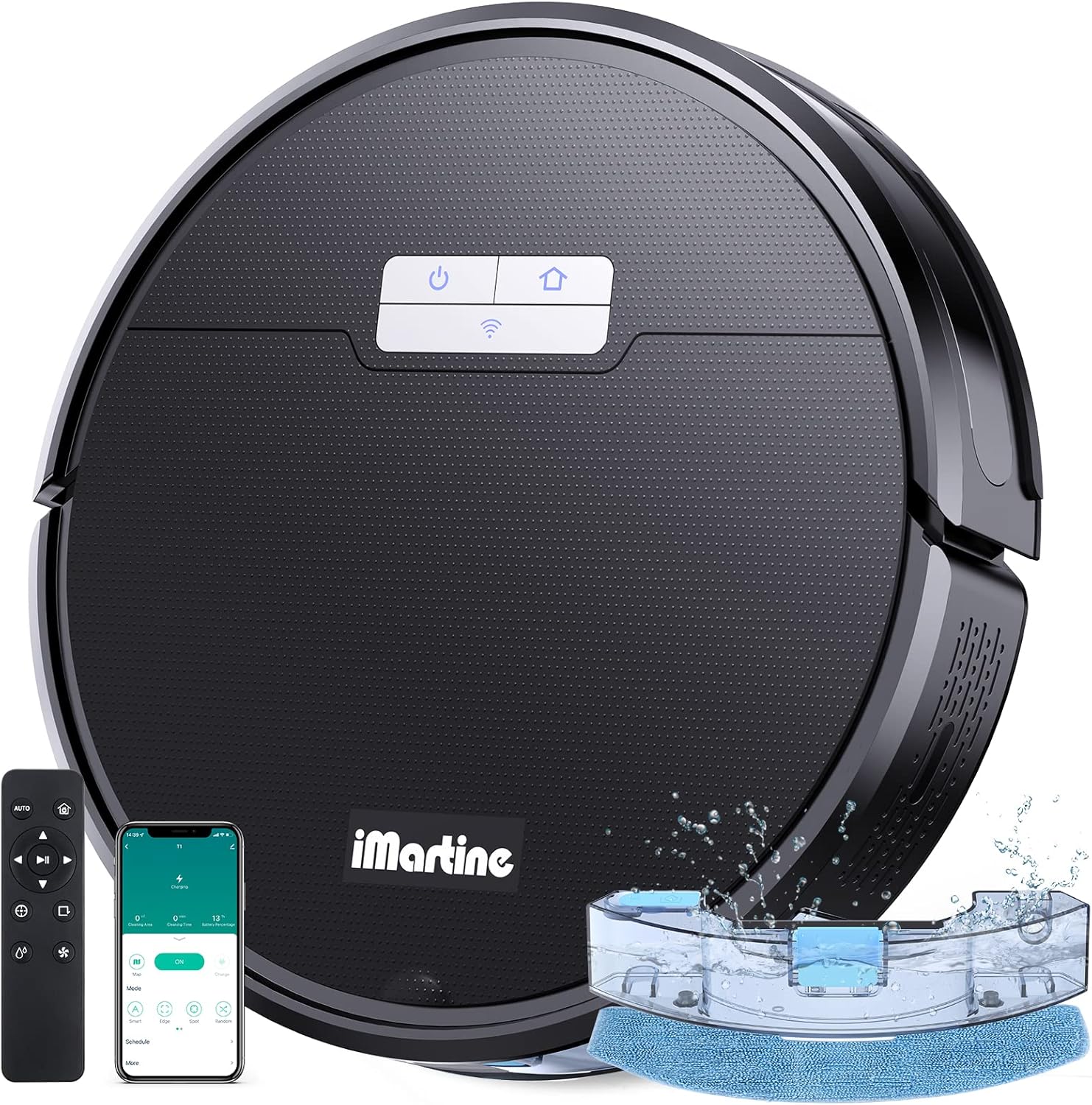 Robot Vacuum and Mop Cleaner with Remote Control D275768