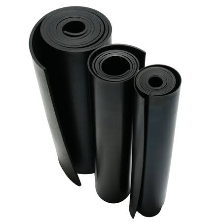 Neoprene 1/8 in. Thick x 36 in. Length x 48 in. Width Rubber Sheet, Black N461232