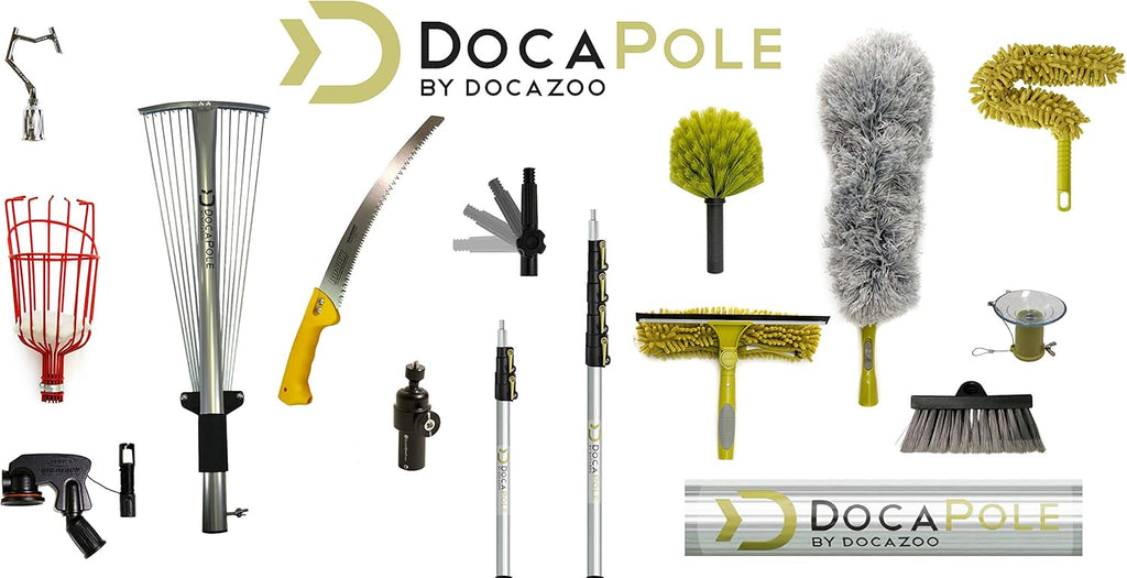 Wall Duster with Telescoping Pole and Chenille Microfiber Cleaning Head I5112