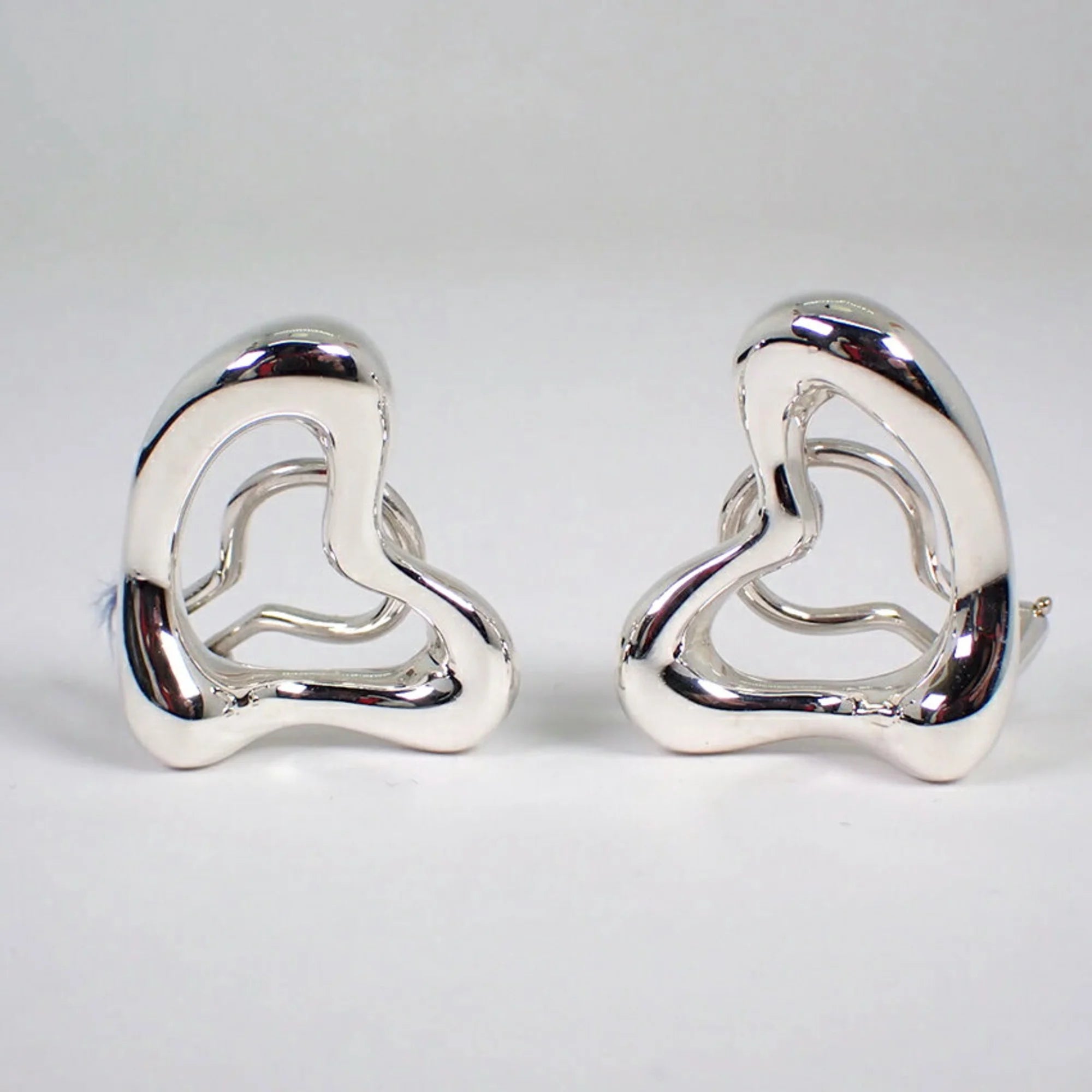 925 Open Heart Earrings E2687