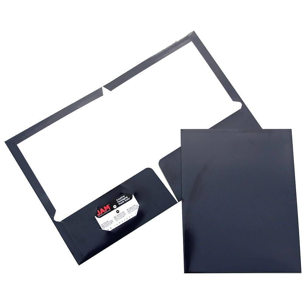 Navy Blue Two Pocket Presentation Folder 50 Pack C221