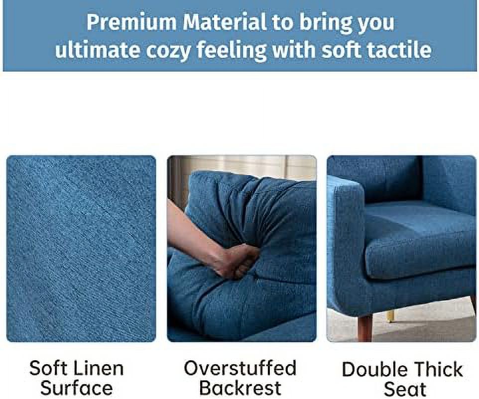 Yellow Upholstered Tufted Accent Chair Q36503