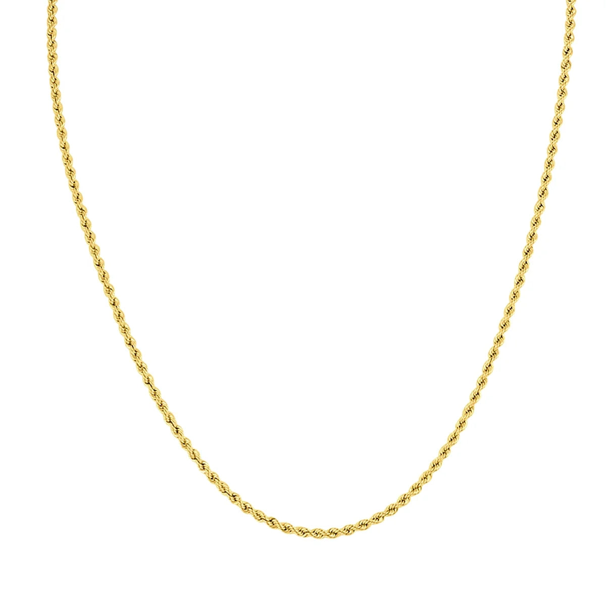 18 Inch 14K Yellow Gold Filled Rope Chain with Lobster Clasp A85088