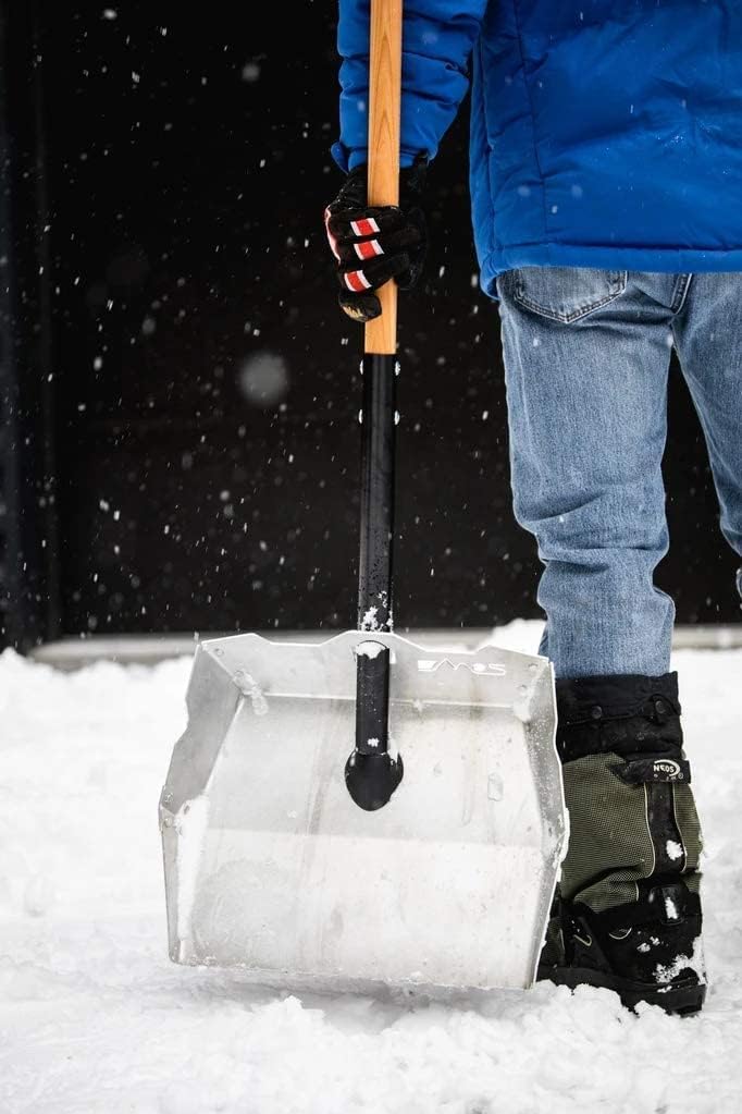Driveway Snow Shovel and Pusher Set Including Blade and Shaft V1516