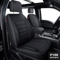 Black Rear Faux Leather Waterproof Back Seat Covers Q503