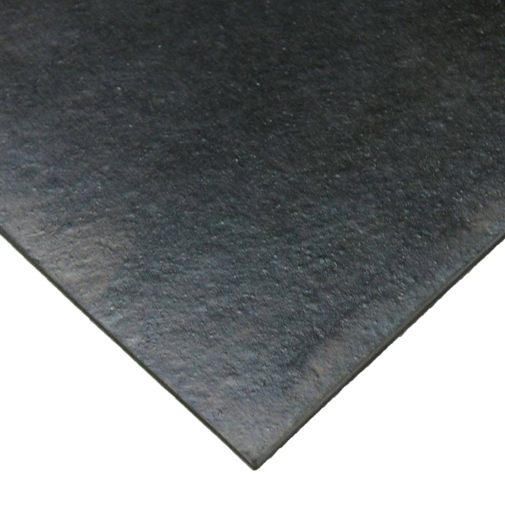 Neoprene 1/8 in. Thick x 36 in. Length x 48 in. Width Rubber Sheet, Black N461232