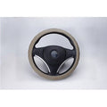 Beige 36cm Non-Slip Rubber Steering Wheel Cover Q899669
