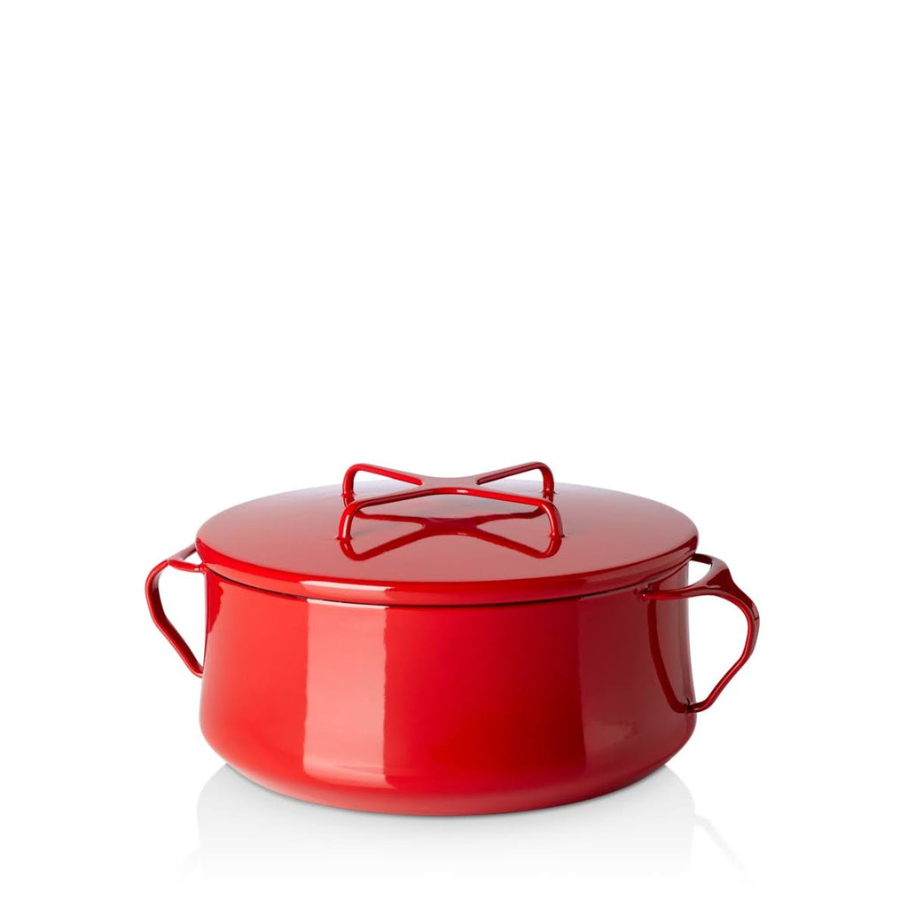 Chili Red 4 qt Casserole W9363
