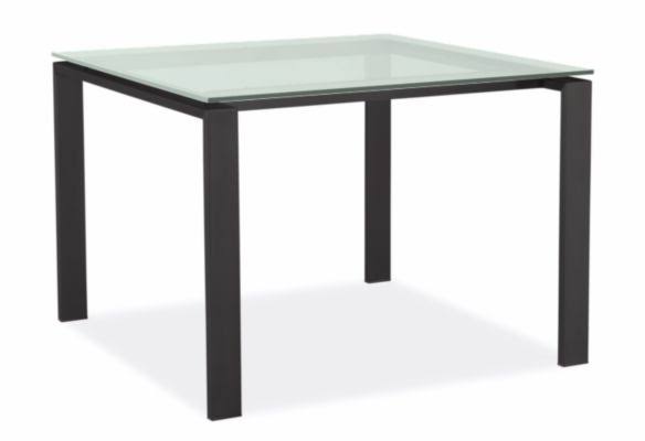 Satin Etched Tempered Glass Top Square Table F100