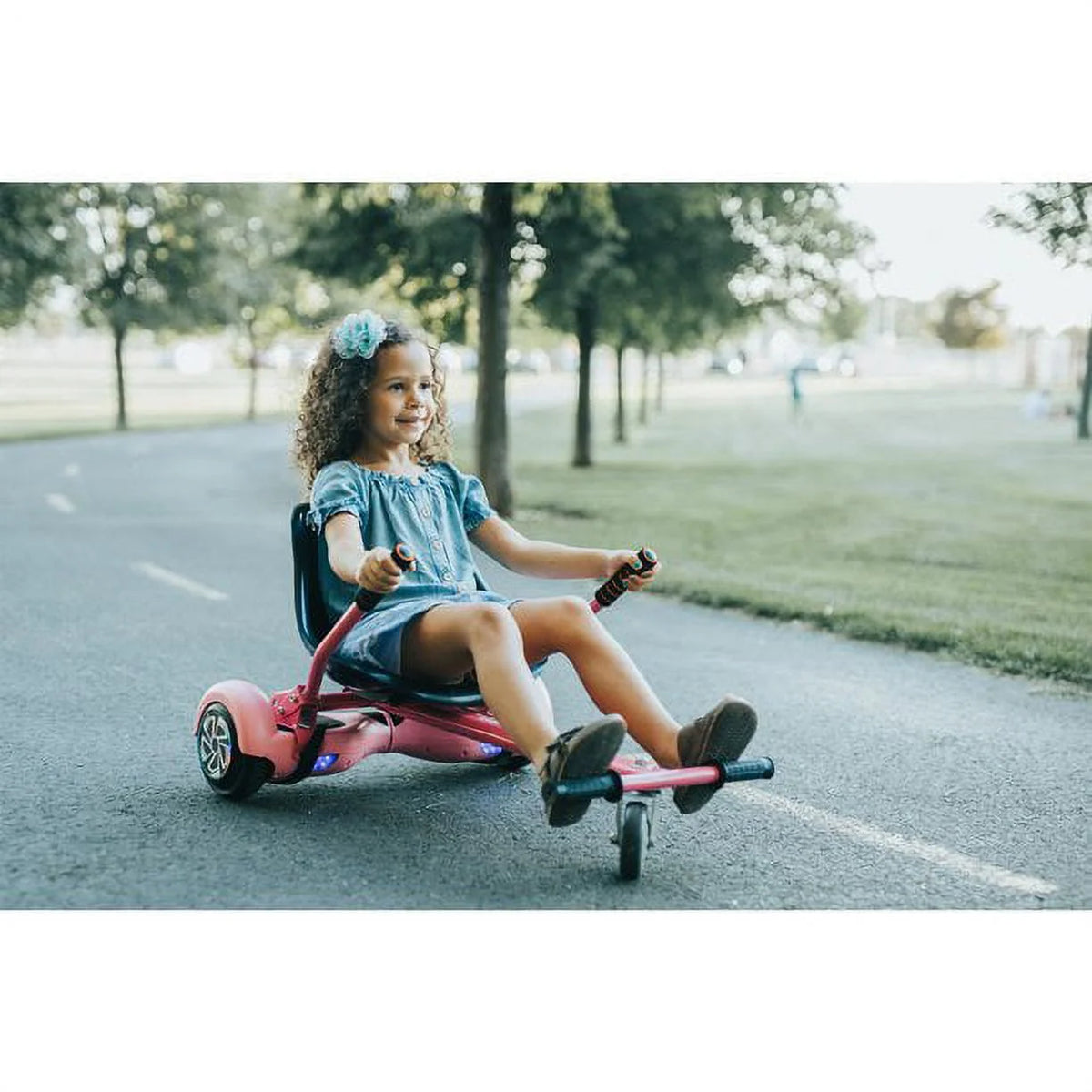 Blue Hoverboard Go Kart Attachment X403931