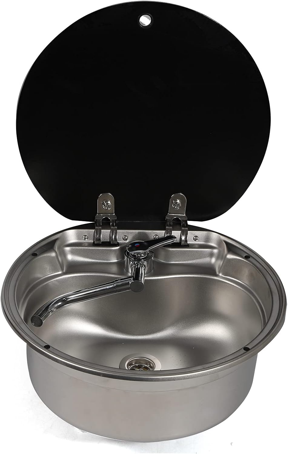 Stainless Steel Single Bowl Basin Sink with Cold Hot Faucet K830947