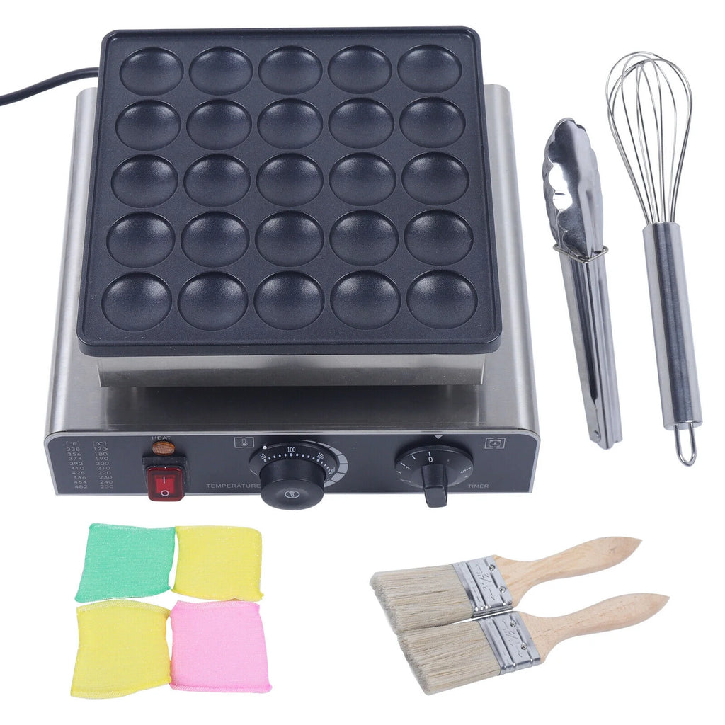 25pcs Nonstick Stainless Steel Electric Mini Pancake Baker X70723