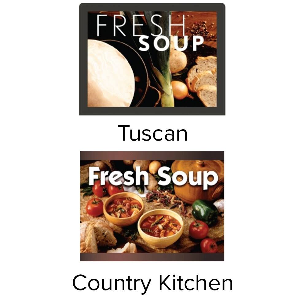 Cayenne Full-Size Soup Merchandiser with Menu Board X47081