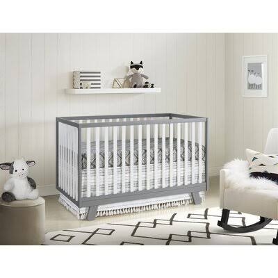 Grey 3-in-1 Convertible Crib R3495