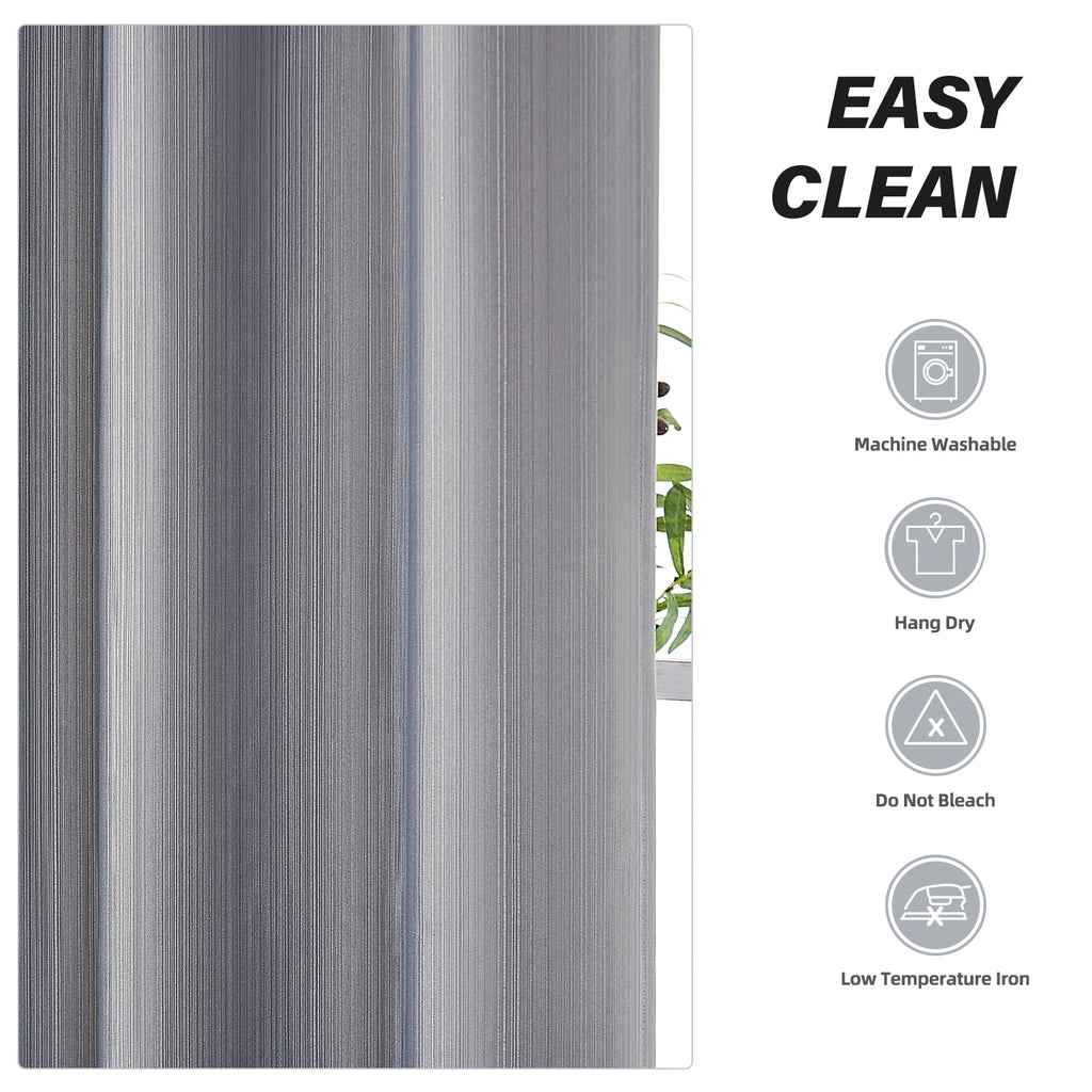 90% Blackout Curtains Set of 2 Panels, Light Gray, 52 x 84 inch I103269