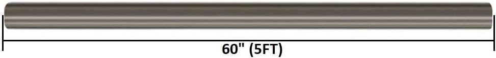 Stainless Steel Straight Exhaust Pipe 2.75" OD 5' Long Pack of 2 Z771142