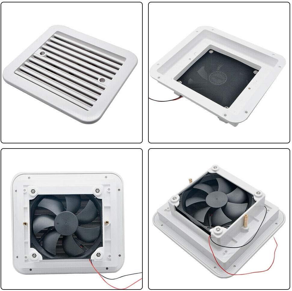 White Caravan Motorhome Side Ventilation Fan N565