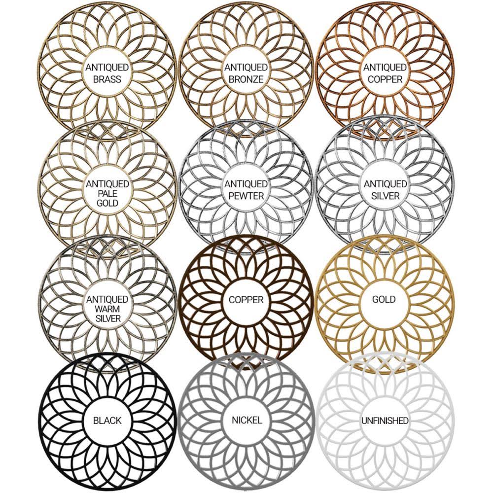 40x22OD x 13 5/8x22ID x 1x22P PVC Pierced Ceiling Medallion Q5072
