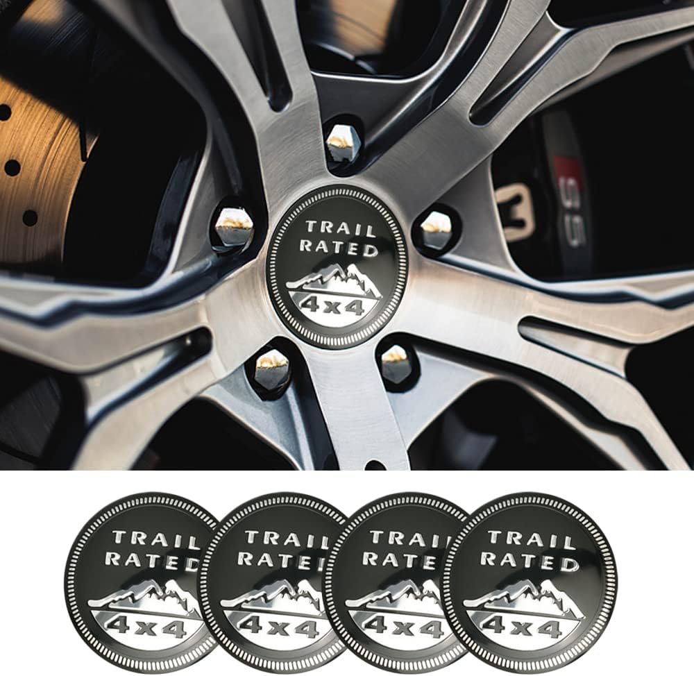 4 x 2.22inch ABS Wheel Center Cap Sticker V40957