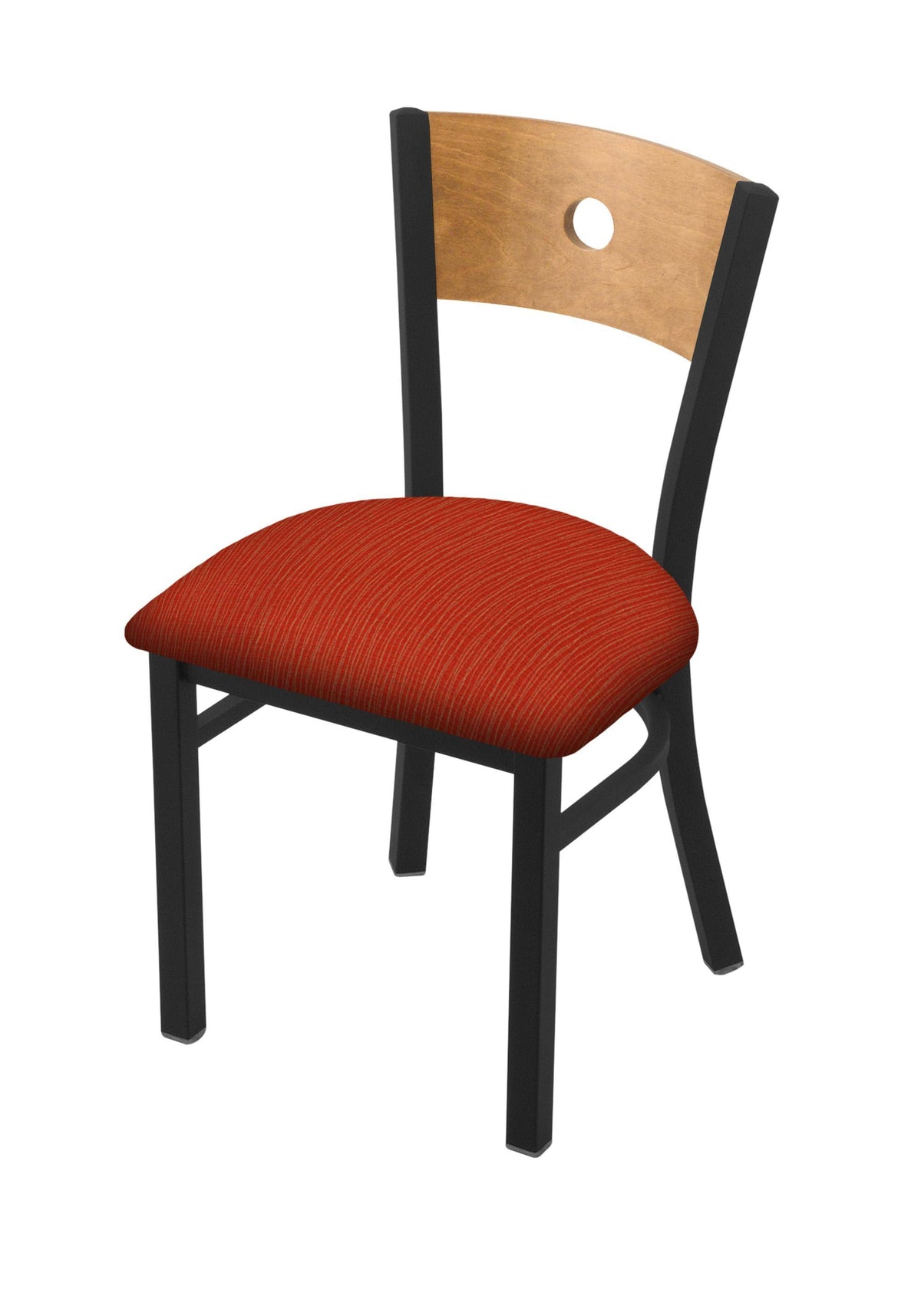 Black Wrinkle Finish Medium Back Chair B6194
