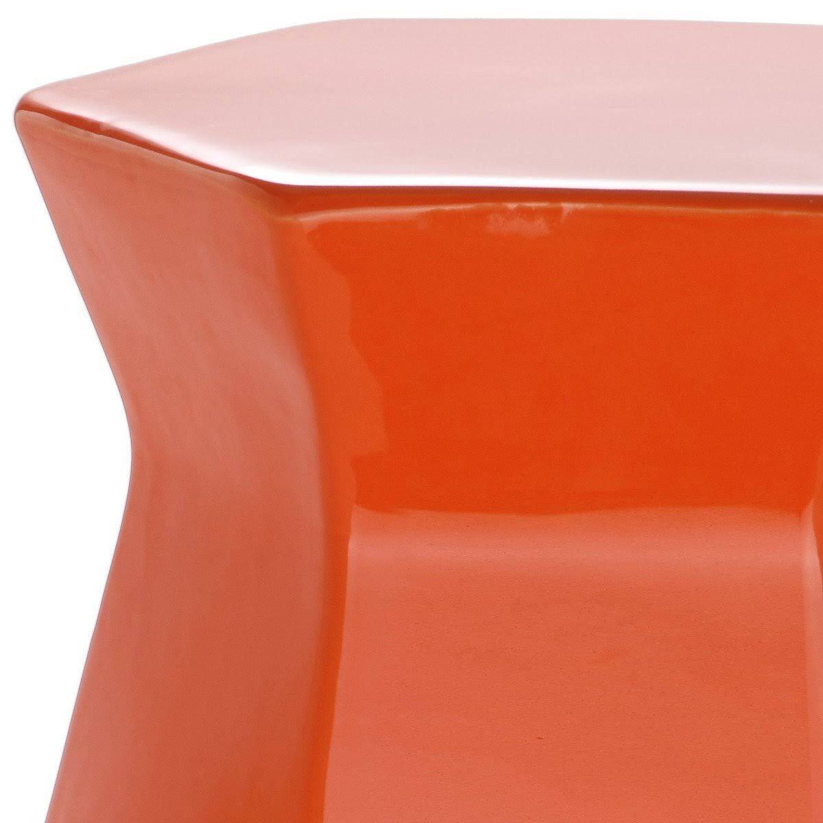 Gold Hexagon Garden Stool O9343