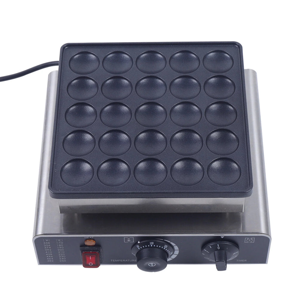 25pcs Nonstick Stainless Steel Electric Mini Pancake Baker X70723