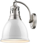 Pewter White Shade Sconce Z89725
