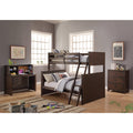 Antique Charcoal Brown Twin/Full Bunk Bed Z20384