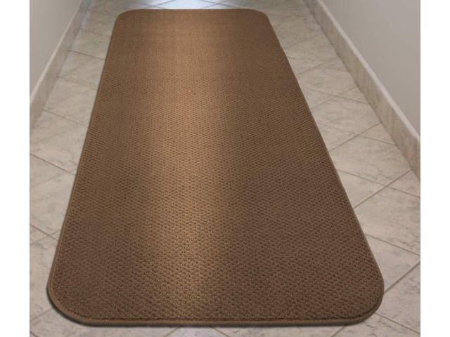 Toffee Brown 8 ft x 27 in Skid-Resistant Carpet Runner I48979