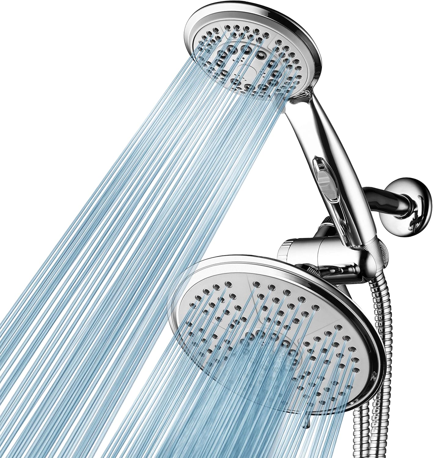 Chrome Finish Rainfall Combo Shower Head with Hand Shower W899930